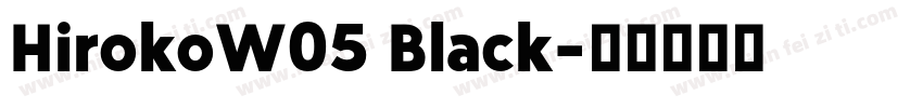 HirokoW05 Black字体转换
